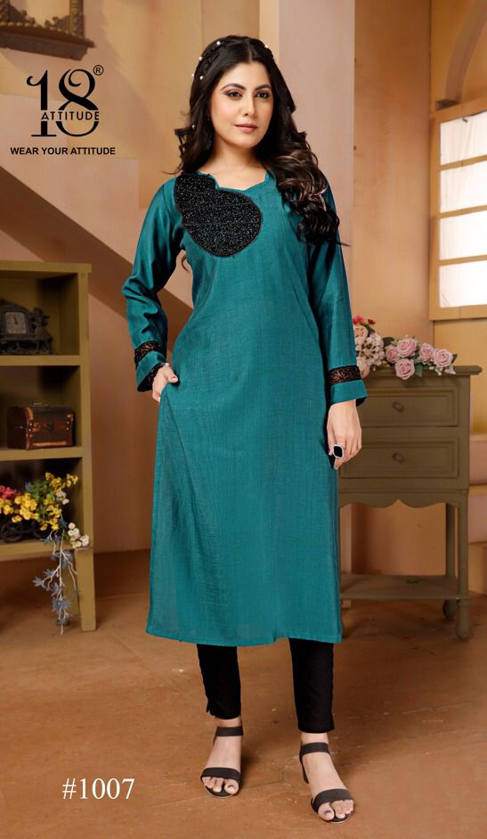 Forever Kurtis Vol 03 By 18 Attitude Premium Designer Kurtis Wholesale Shop In Surat